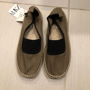 NET ZARA GREEN ESPADRILLES CHILDREN 3.5